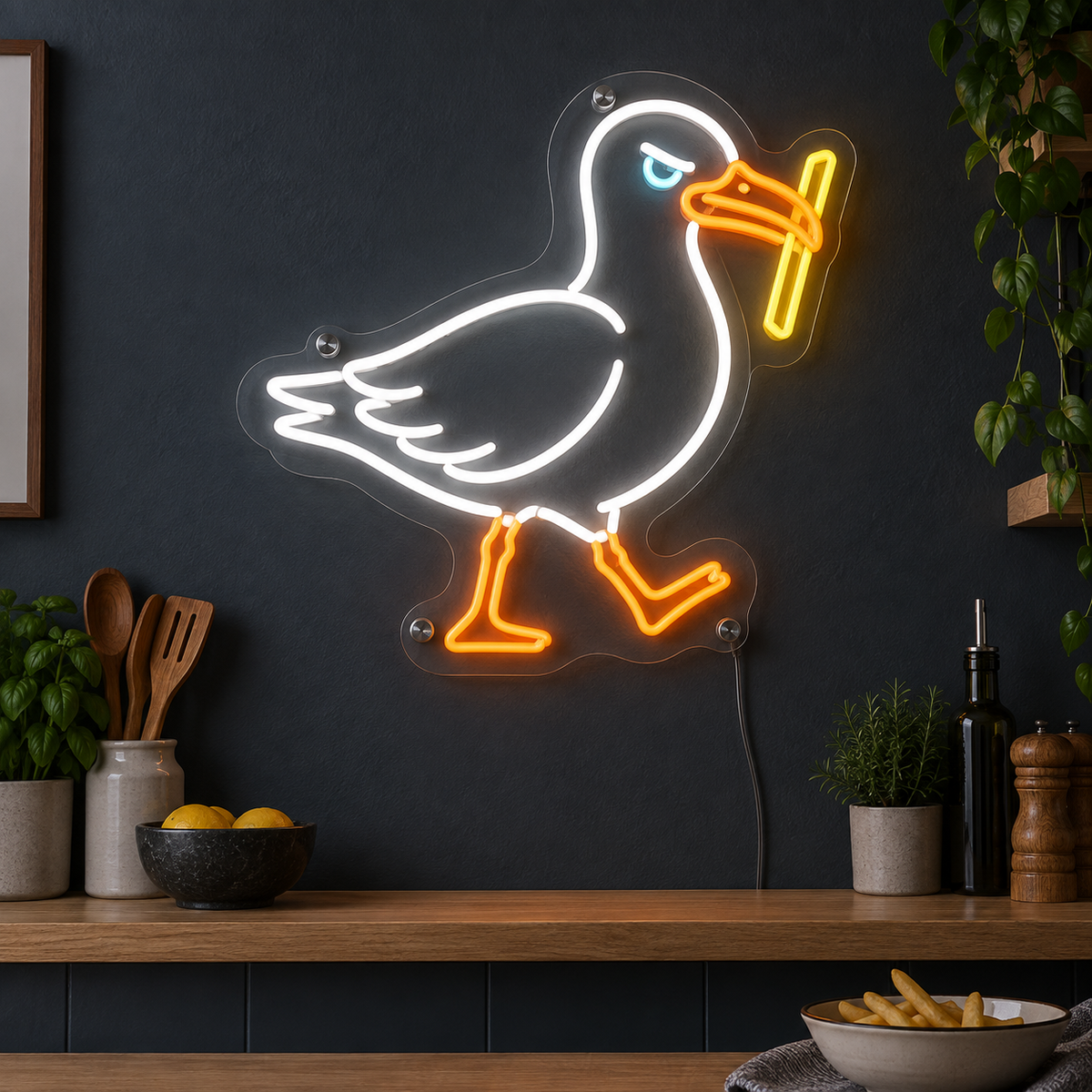 Fry Thief neonskilt