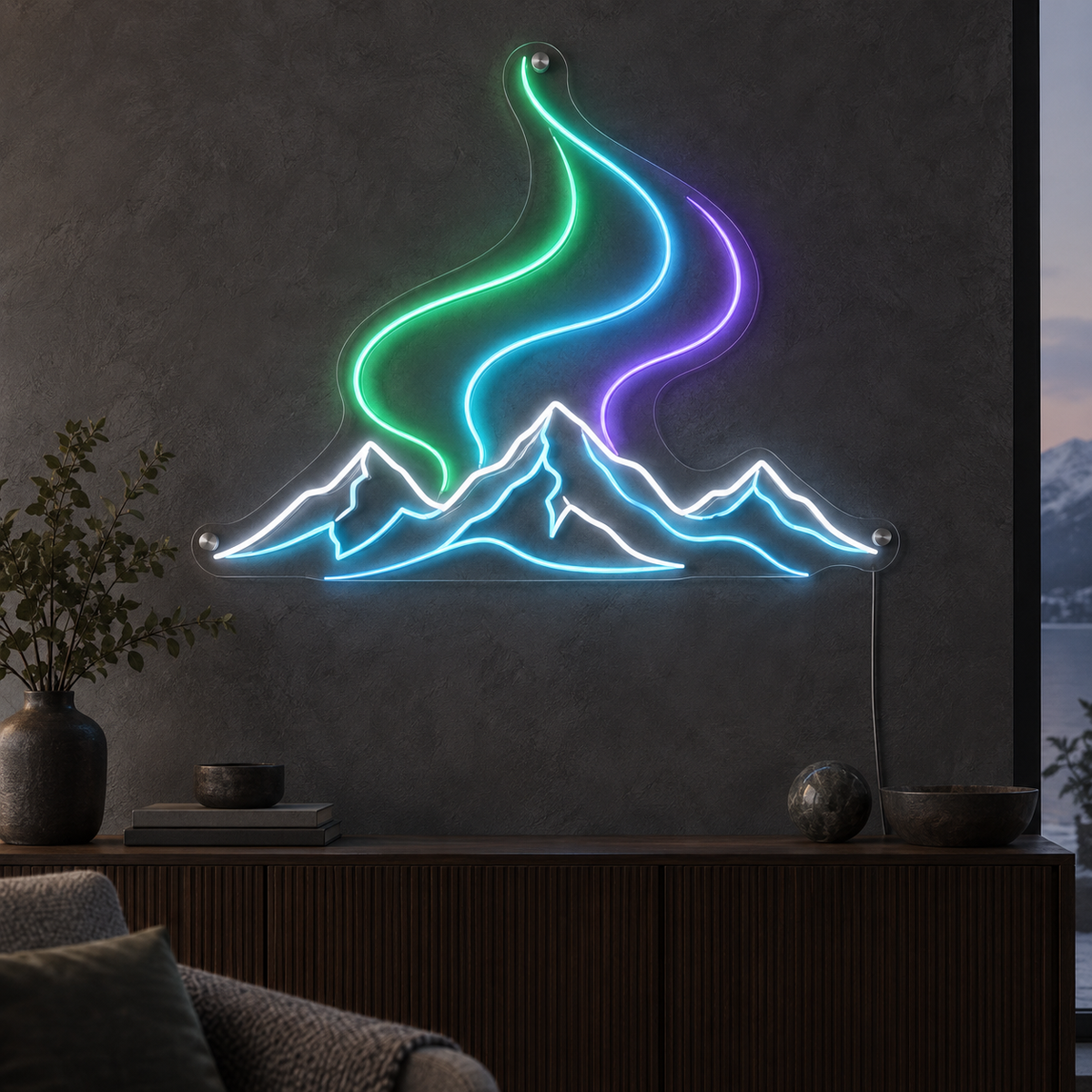 Northern Flow – LED-neonkunst